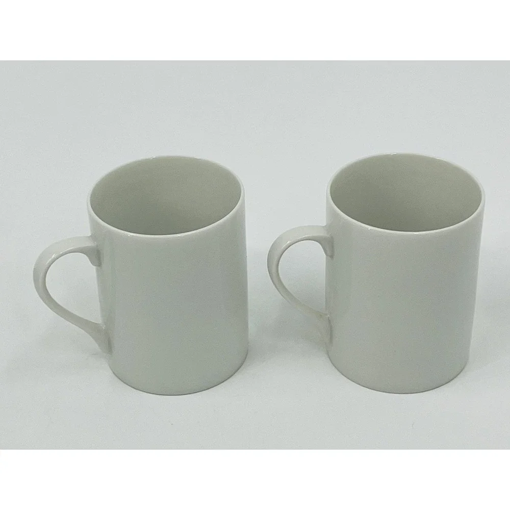 Vintage MCM Set 4 White Demitasse Espresso Cups Mugs Schmid Porcelain Japan
